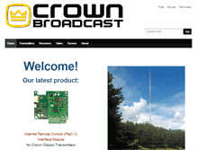 Tablet Screenshot of crownbroadcast.com